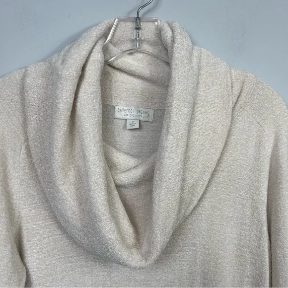 Barefoot Dreams CozyChic Ultra Lite Coastal Cowl Neck Tunic S Cozy Long Sweater - Picture 6 of 11